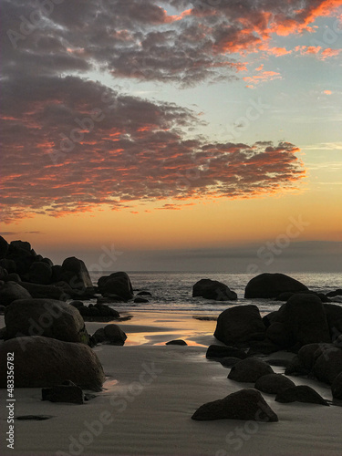 sunset over the sea