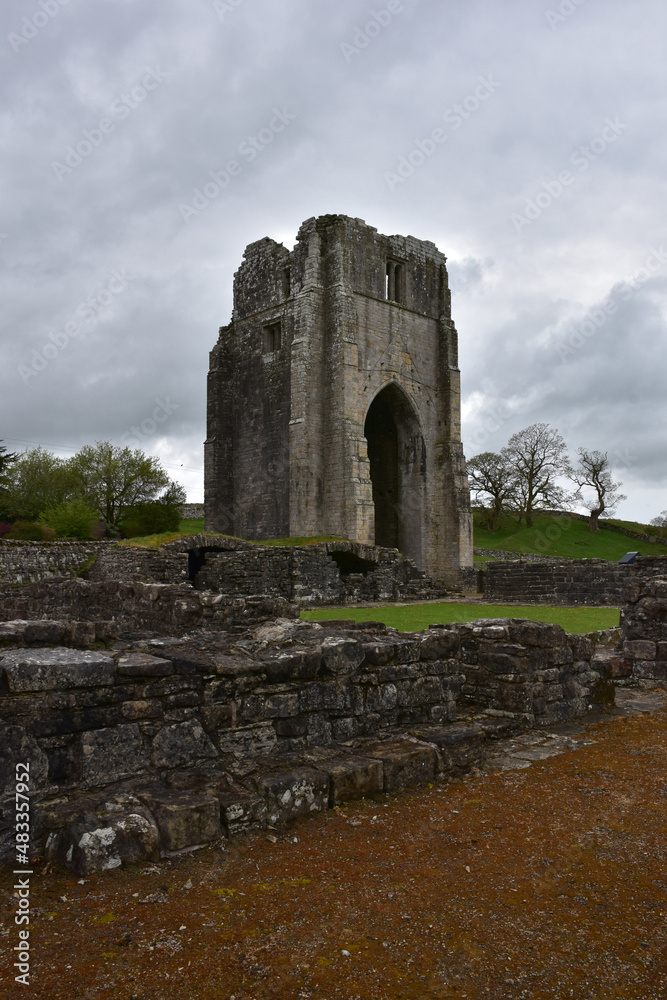 Stone Ruins of Abbey and Monastery in England