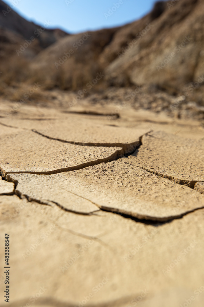 Craquelure terre dans le desert Craquelure terre dans le desert