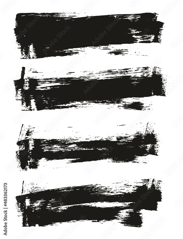 Flat Sponge Thin Artist Brush Long Background High Detail Abstract Vector Background Set Flat Sponge Thin Artist Brush Long Background High Detail Abstract Vector Background Set