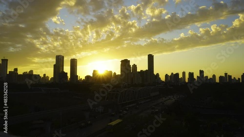 Time lapse of Mumbai city skyline, India