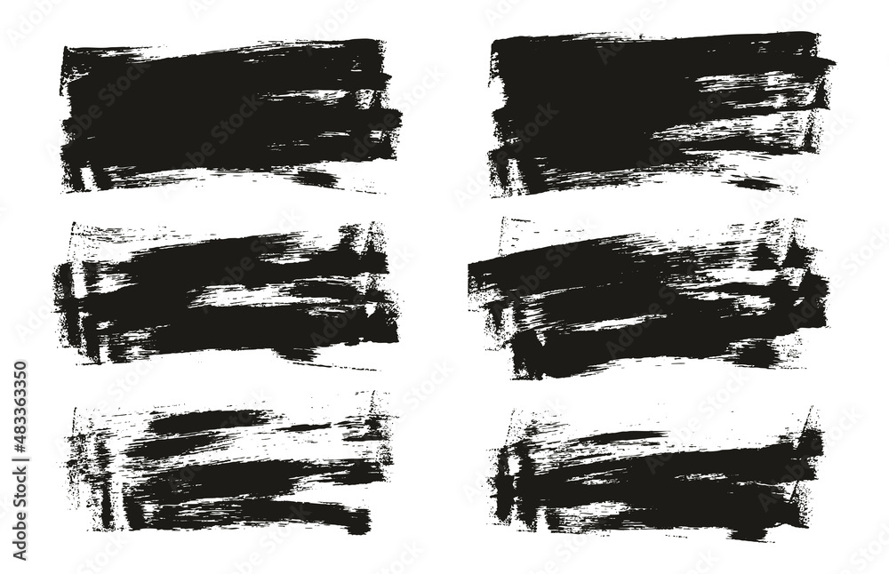 Flat Sponge Thin Artist Brush Long Background High Detail Abstract Vector Background Set Flat Sponge Thin Artist Brush Long Background High Detail Abstract Vector Background Set