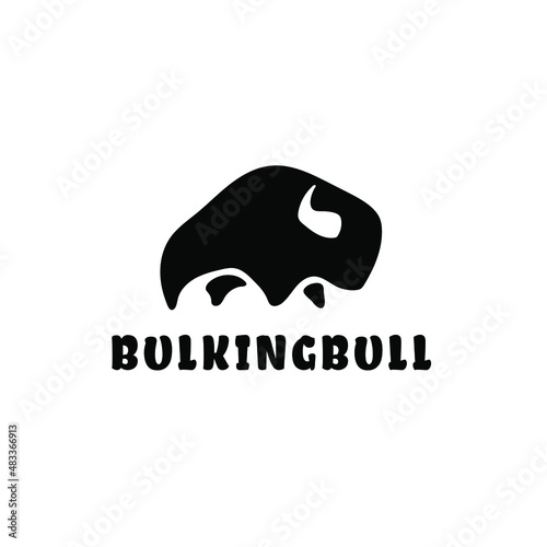 abstract bulking bull logo concept. Vector illustration