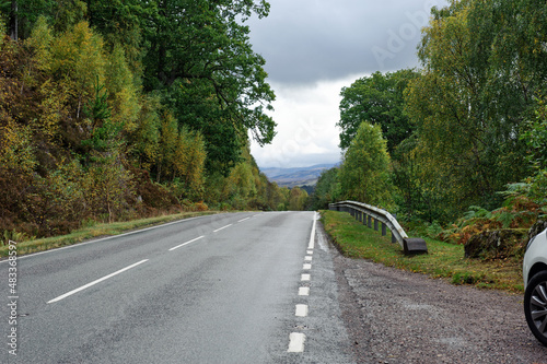 Road A87 in Scotland