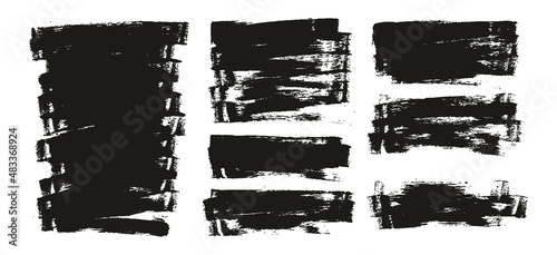 Flat Sponge Thin Artist Brush Long Background High Detail Abstract Vector Background EXTRA Set 