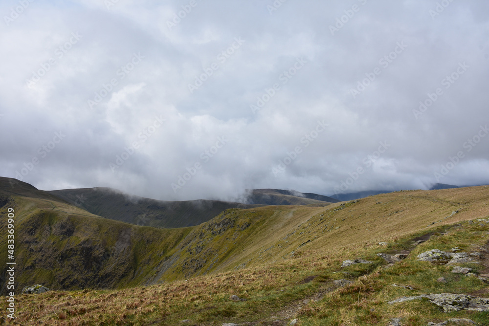 Overcast Day on the Crag and Fell Summit