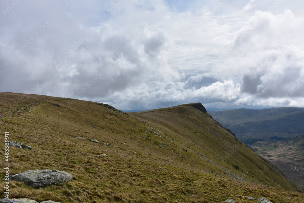 Fell Ridge Line with Thick Clouds Hanging About Fell Ridge Line with Thick Clouds Hanging About