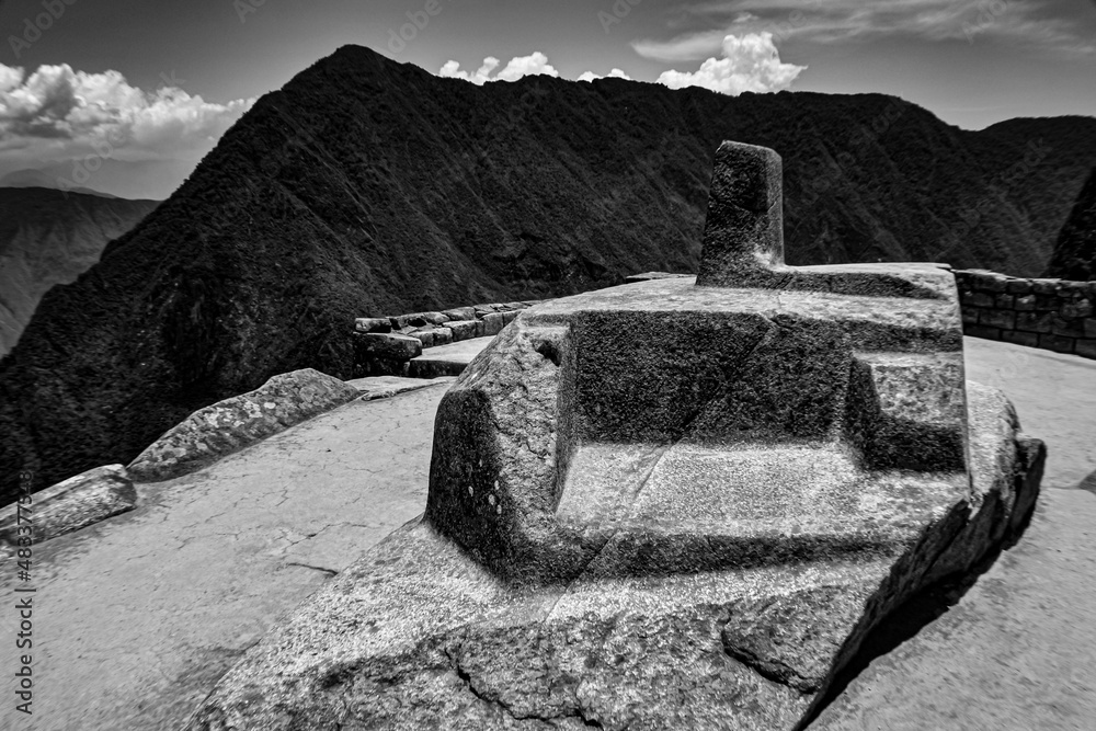 reloj solar, machu pichu, cuzco, perú, quechua, inca StockFoto Adobe