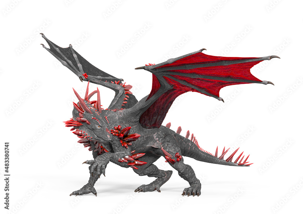 Fototapeta premium dragon is looking back