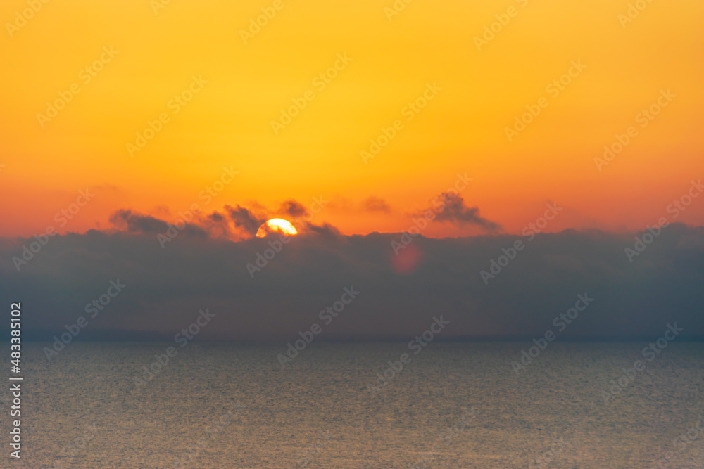 Sunrise at the Black Sea in Bulgaria