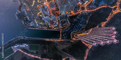 Photography Panorama aerial view of Hong Kong City - Tseung Kwan O