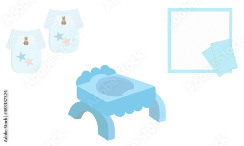 Potty training vector illustration for design