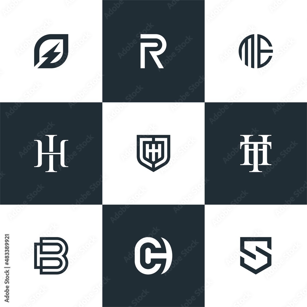 Initials Letter Monogram logo design inspiration