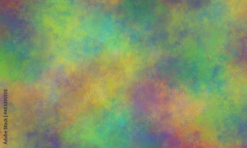 rainbow watercolor background with cloud texture