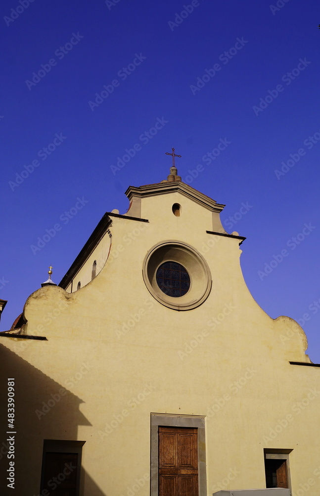 Facade of Santo Spirito church, Florence, Italy