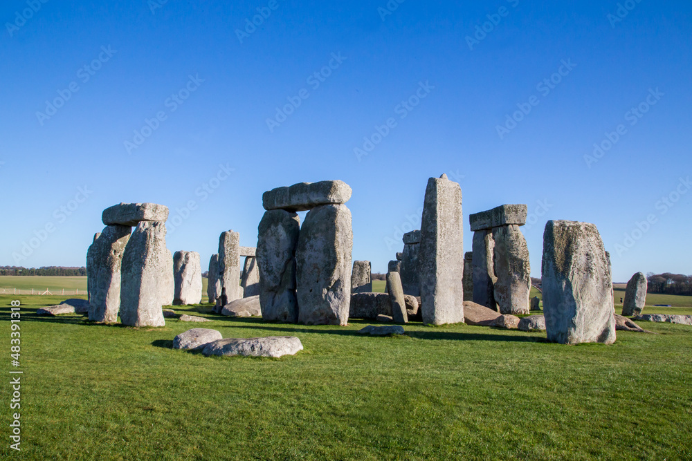 Naklejka premium stonehenge at sunset