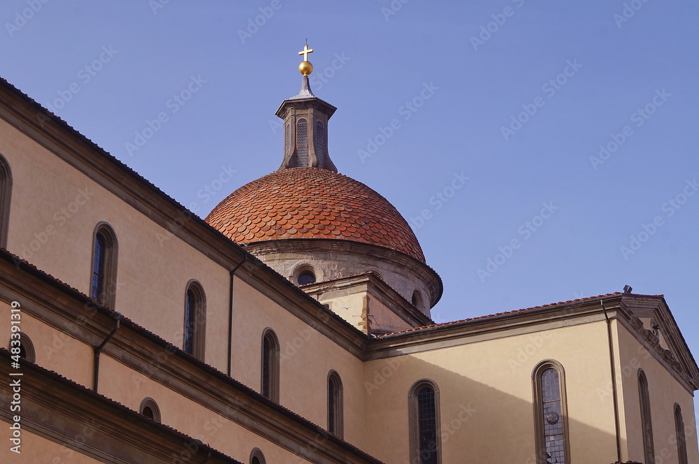 Dome of the church of Santo Spirito in Florence, Italy