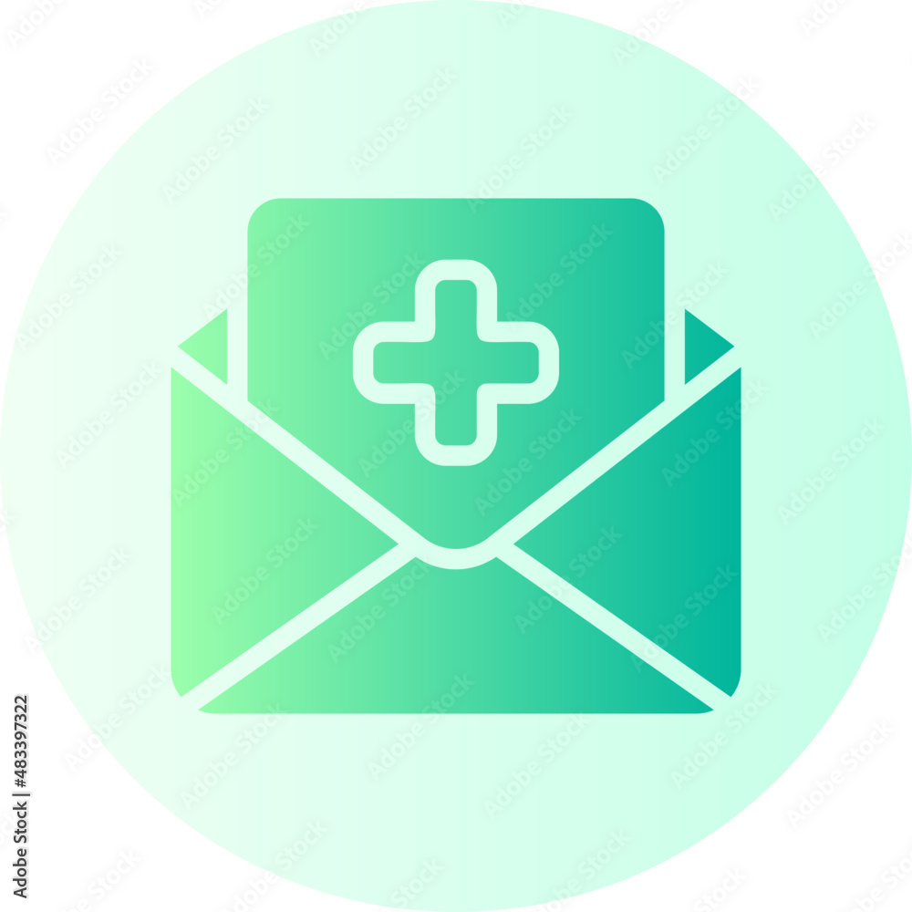 Obraz premium medical report gradient icon