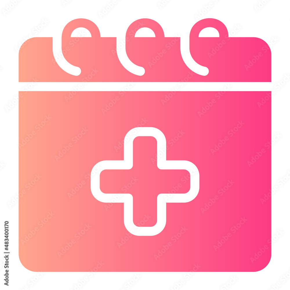 Fototapeta premium calendar gradient icon