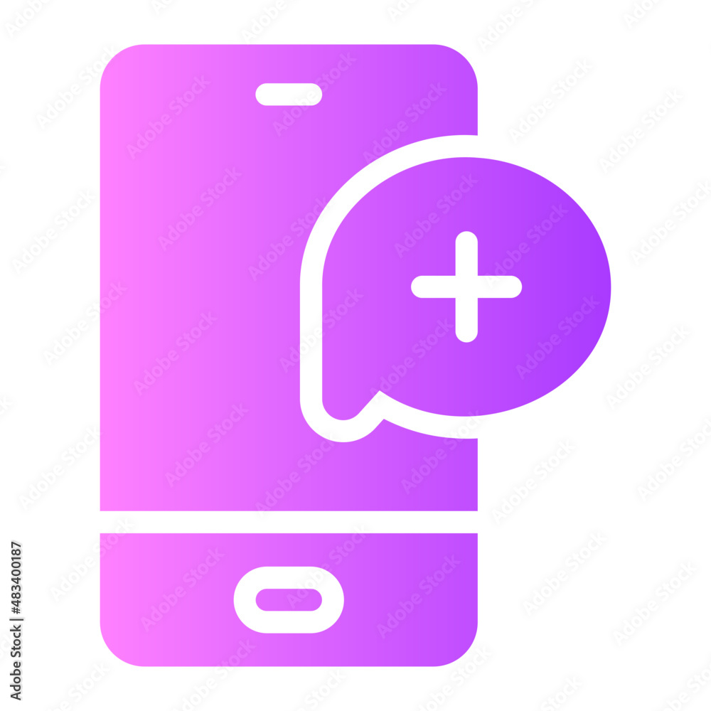 Obraz premium consultation gradient icon