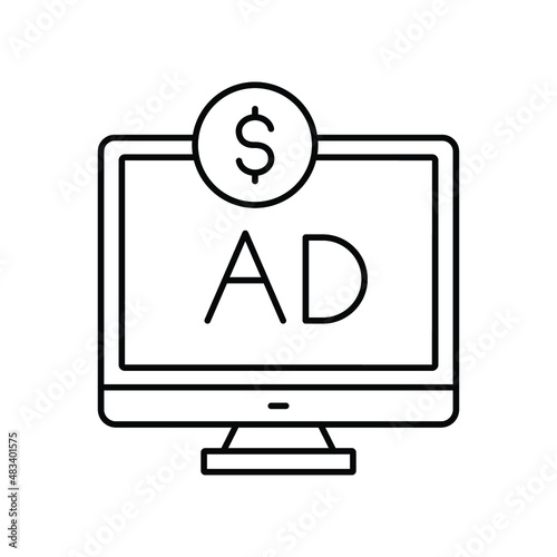 Advertisement Isolated Vector icon which can easily modify or edit

