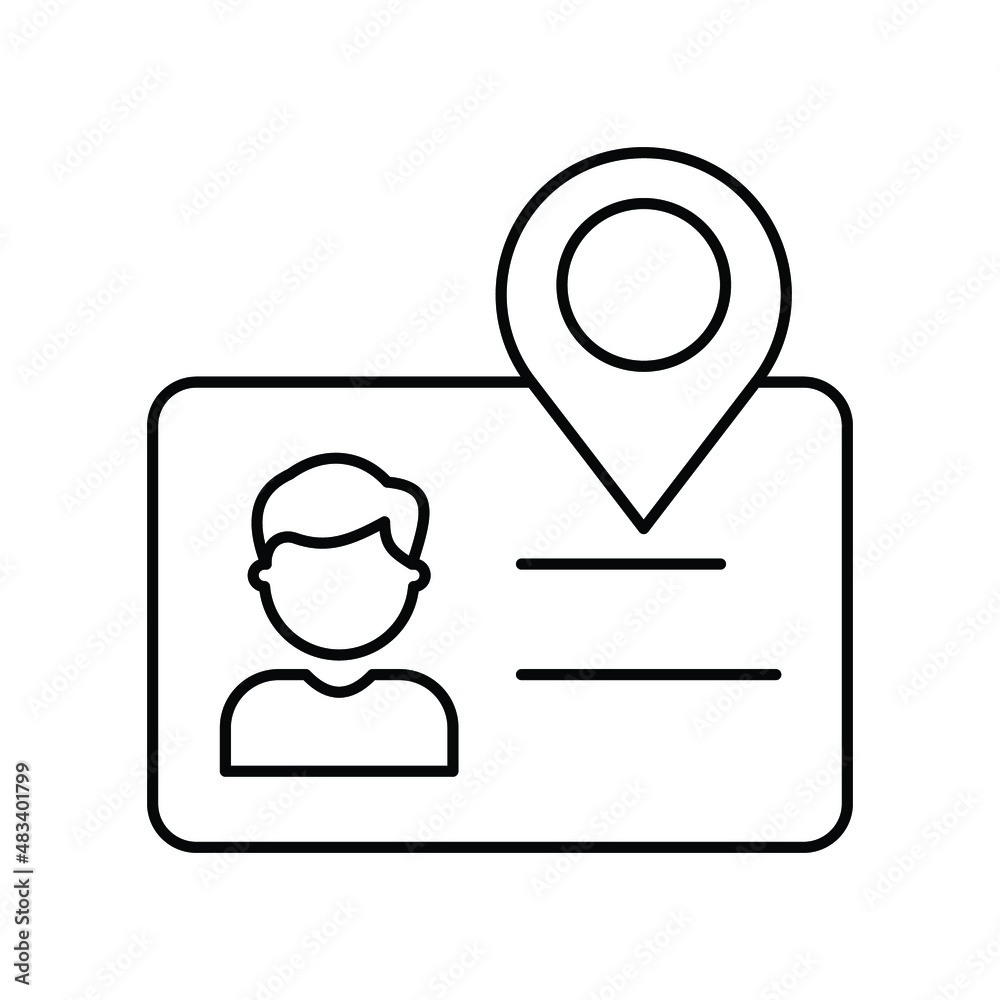 Visiting Card Isolated Vector icon which can easily modify or edit

