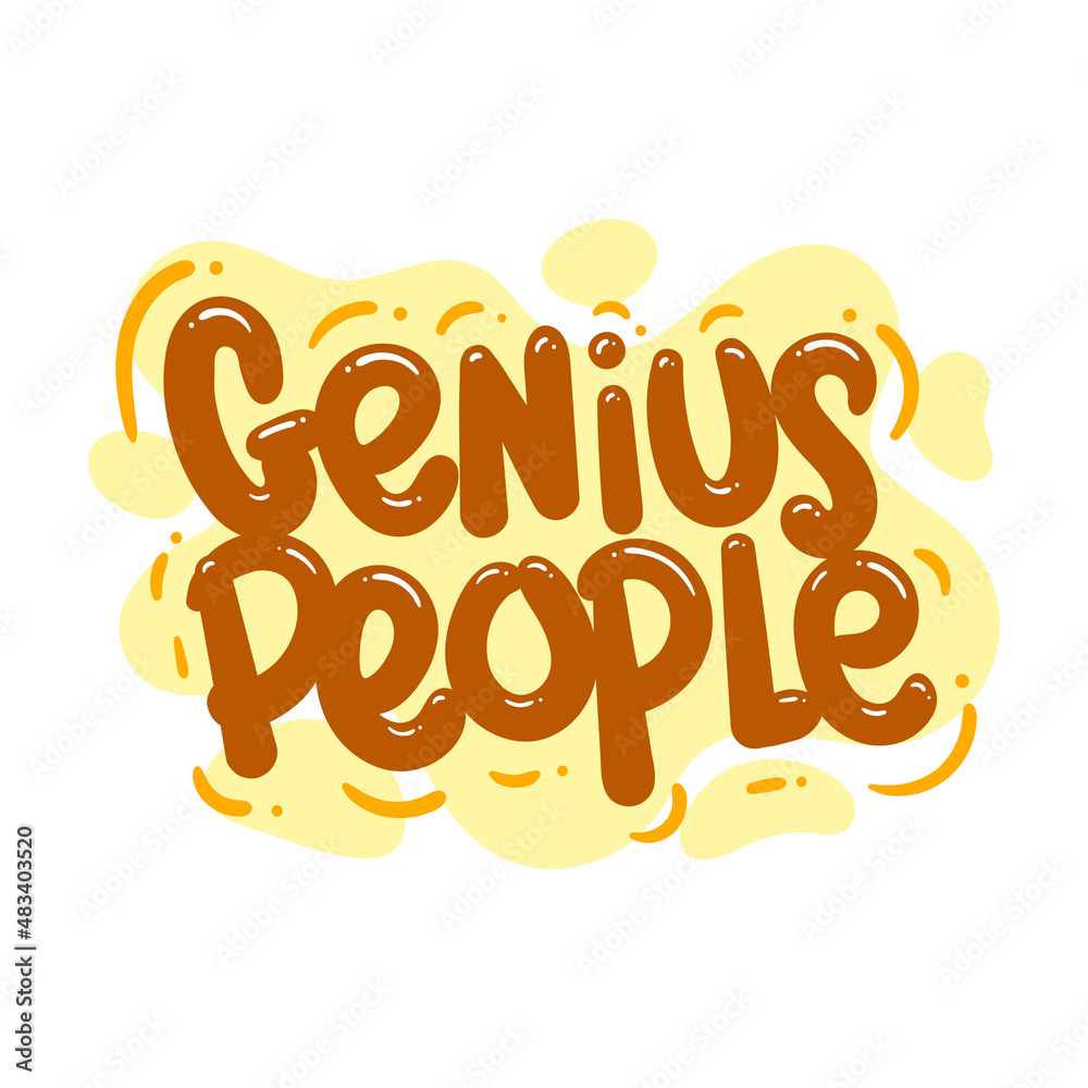 genius people quote text typography design graphic vector illustration genius people quote text typography design graphic vector illustration