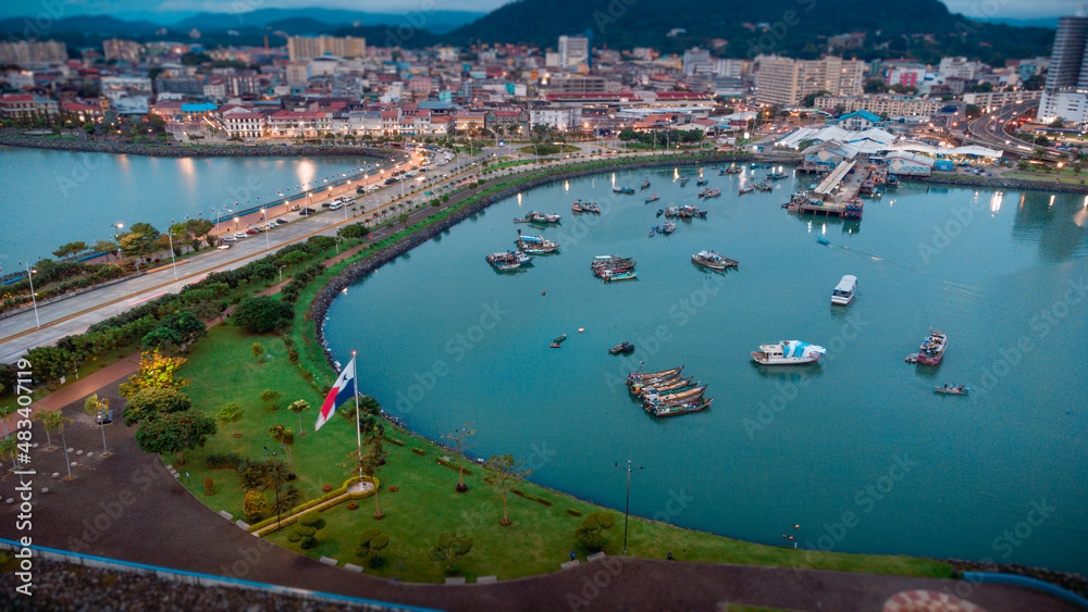 Fototapeta premium Fotos de drones de Amaneceres de panamá