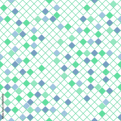Seamless shape design, square, same pattern, continuous, repeat