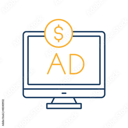 Advertisement Isolated Vector icon which can easily modify or edit

