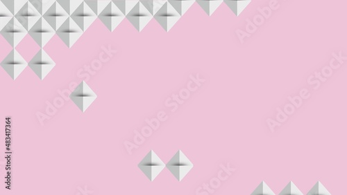 paper square white Background ,light and shadow ,Vector