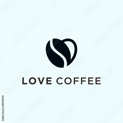 love coffee logo. restaurant logo
