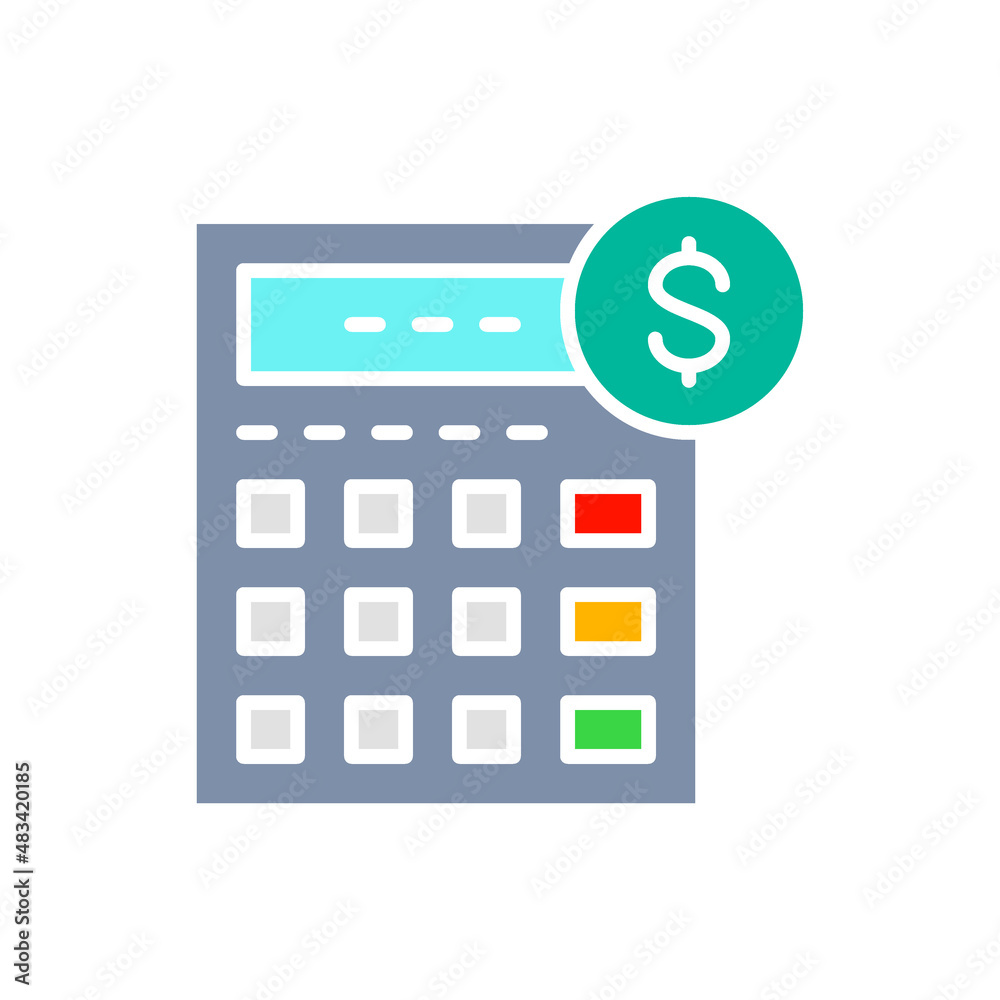 Vector calculator, bookkeeping, accounting, finances, economy white line icon. Vector calculator, bookkeeping, accounting, finances, economy white line icon.