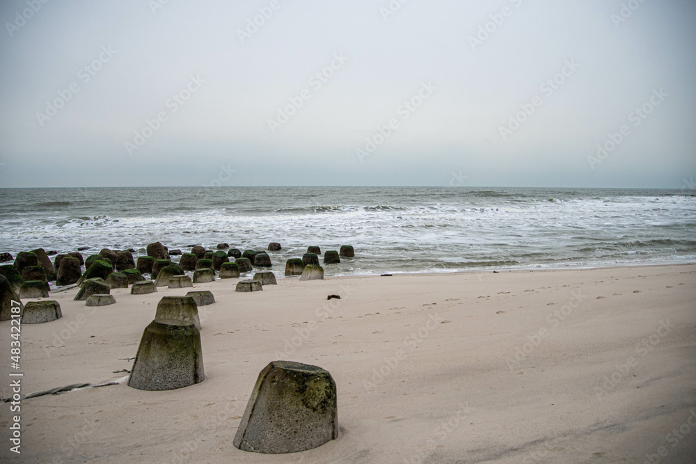 Am Strand von Hörnum Insel Sylt mit Tetrapoden als Küstenschutz Photos ...