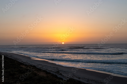 Sunset over Henties Bay  Namibia