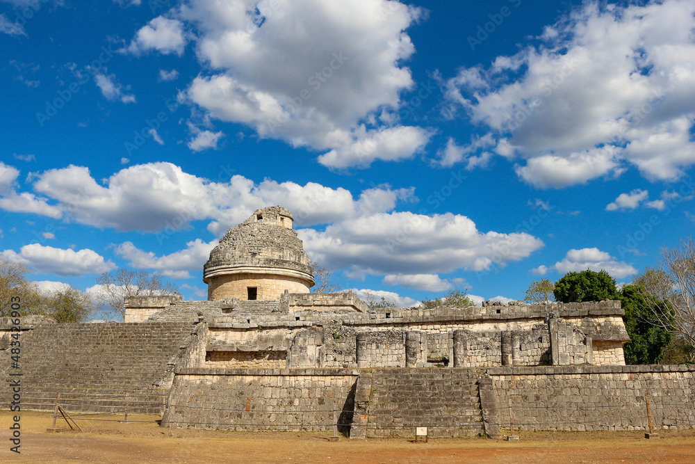 The Mayan observatory in the archaeological zone of Chichen Itza