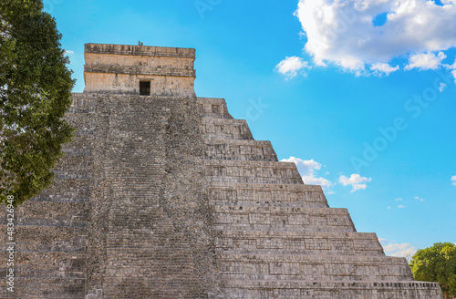 One of the new 7 wonders of the world, the castle of chichen itza photo