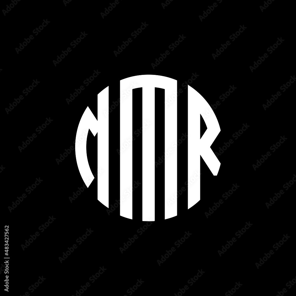 Mmr Letter Logo Design Mmr Modern Letter Logo With Black Background Mmr Creative Letter Logo