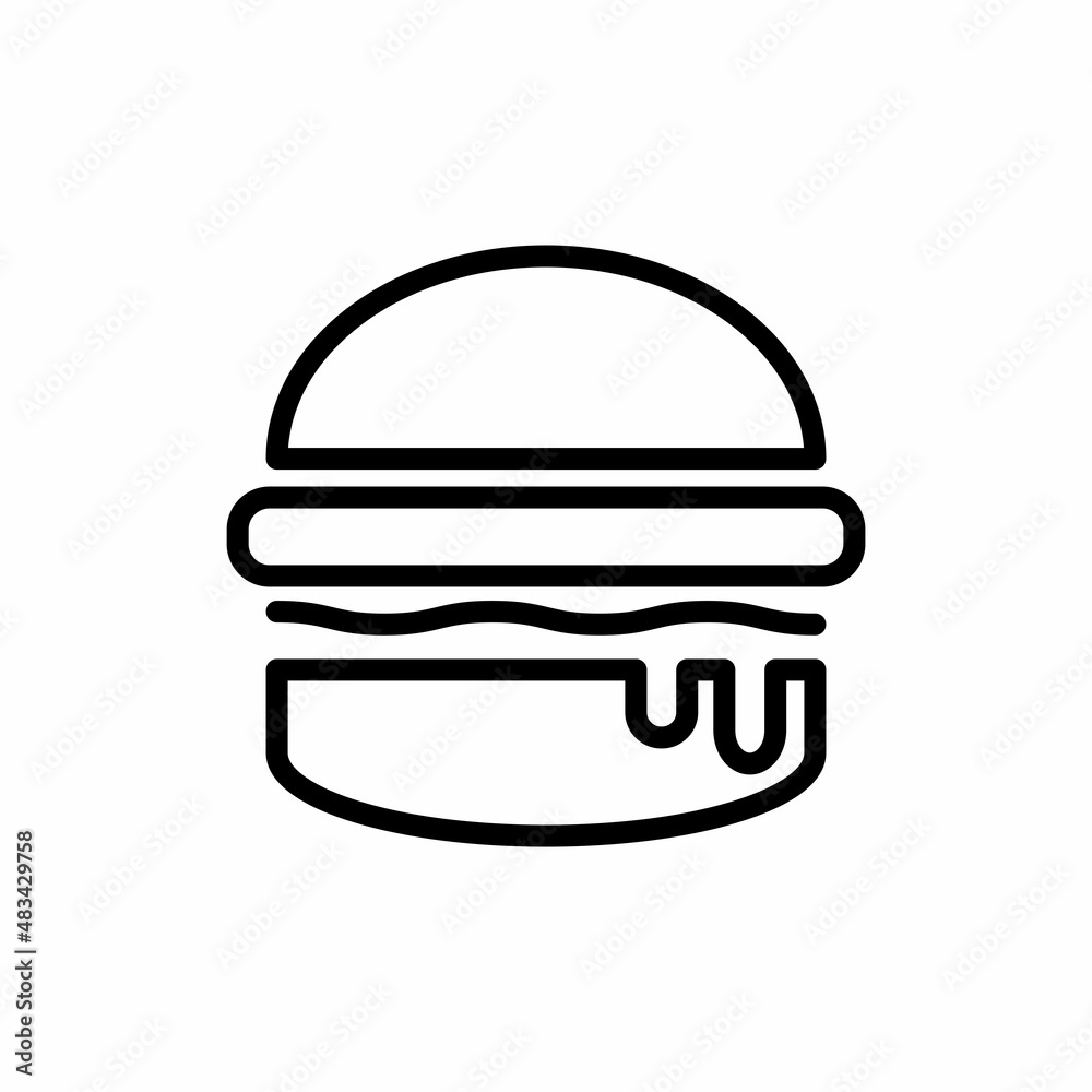 Burger, Hamburger Icon Design Vector Logo Template Illustration Sign And Symbol Burger, Hamburger Icon Design Vector Logo Template Illustration Sign And Symbol