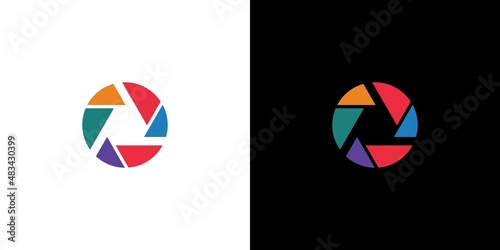 colorful and modern  photography logo design