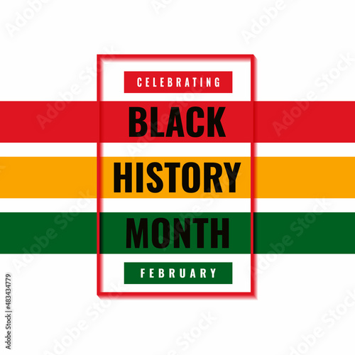 Black history month 2022 African American history celebration vector illustration
