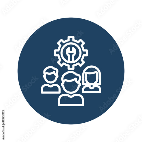 Team skill Isolated Vector icon which can easily modify or edit

