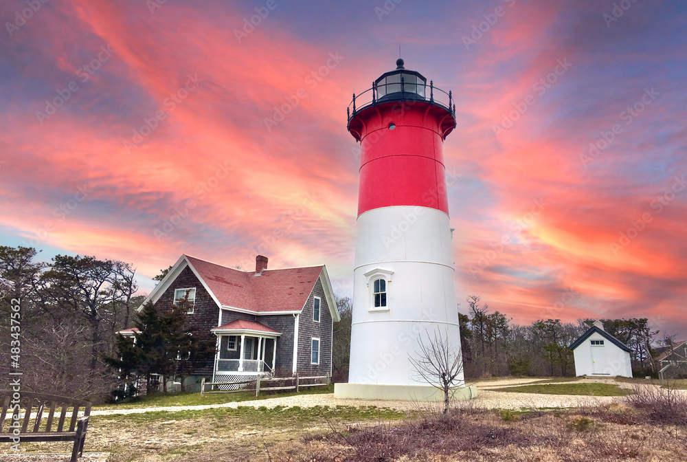 Nauset Lighthouse at Cape Cod National Seashore Nauset Lighthouse at Cape Cod National Seashore