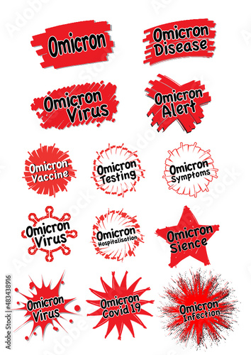 Set of omicron corona stars