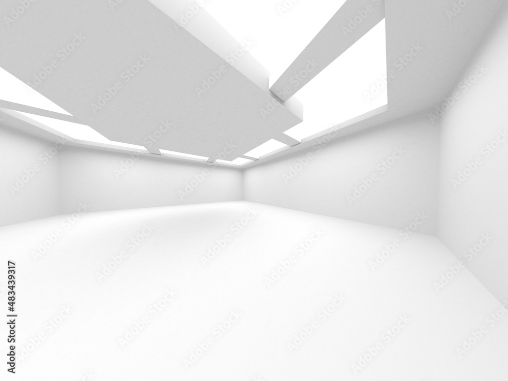 White Modern Background. Abstract Building Concept White Modern Background. Abstract Building Concept