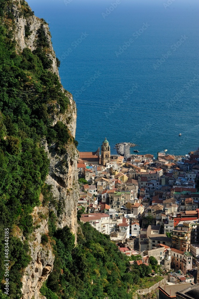 Scala (Sa): vista di Amalfi da Pontone