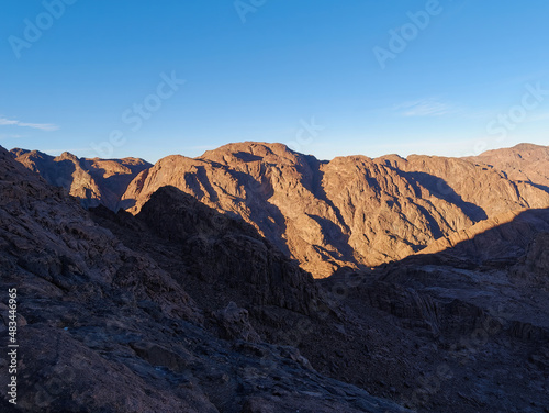 Beautiful morning view of the Sinai Mountains