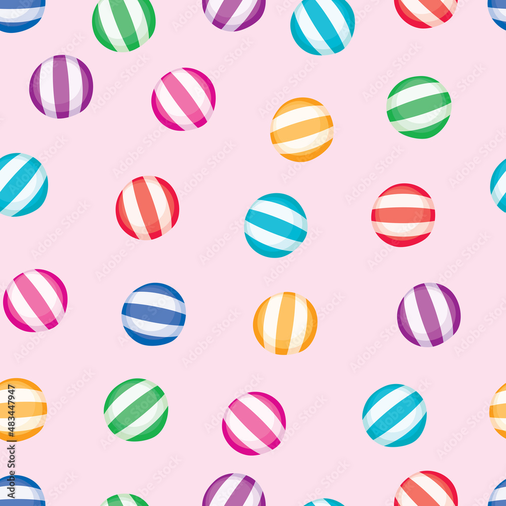 vector seamless candy background pattern