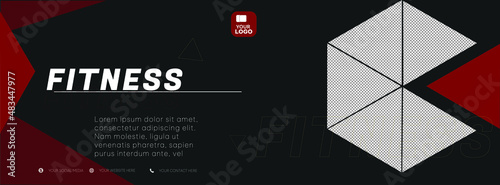 Horizontal Fitness and Workout Focused Cover Banner