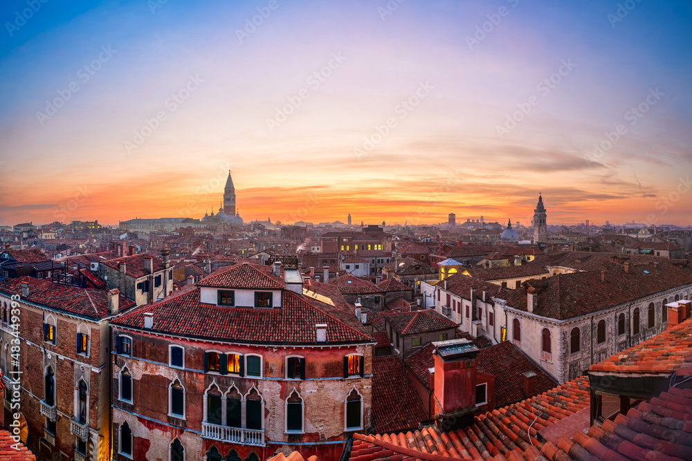 Venice, Italy Rooftop Skyline